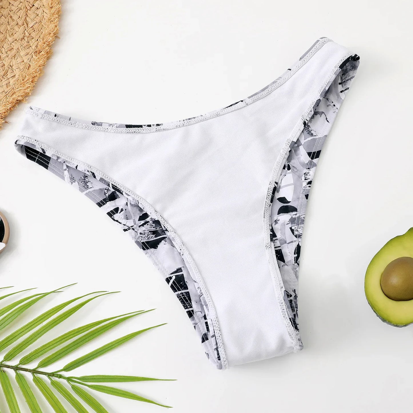 Sexy Printed 4 Piece Bikinis Women Push Up Swimwear With Wrap Long Sleeve Skirt Swimsuit Bathing Suit Beach Wear Female
