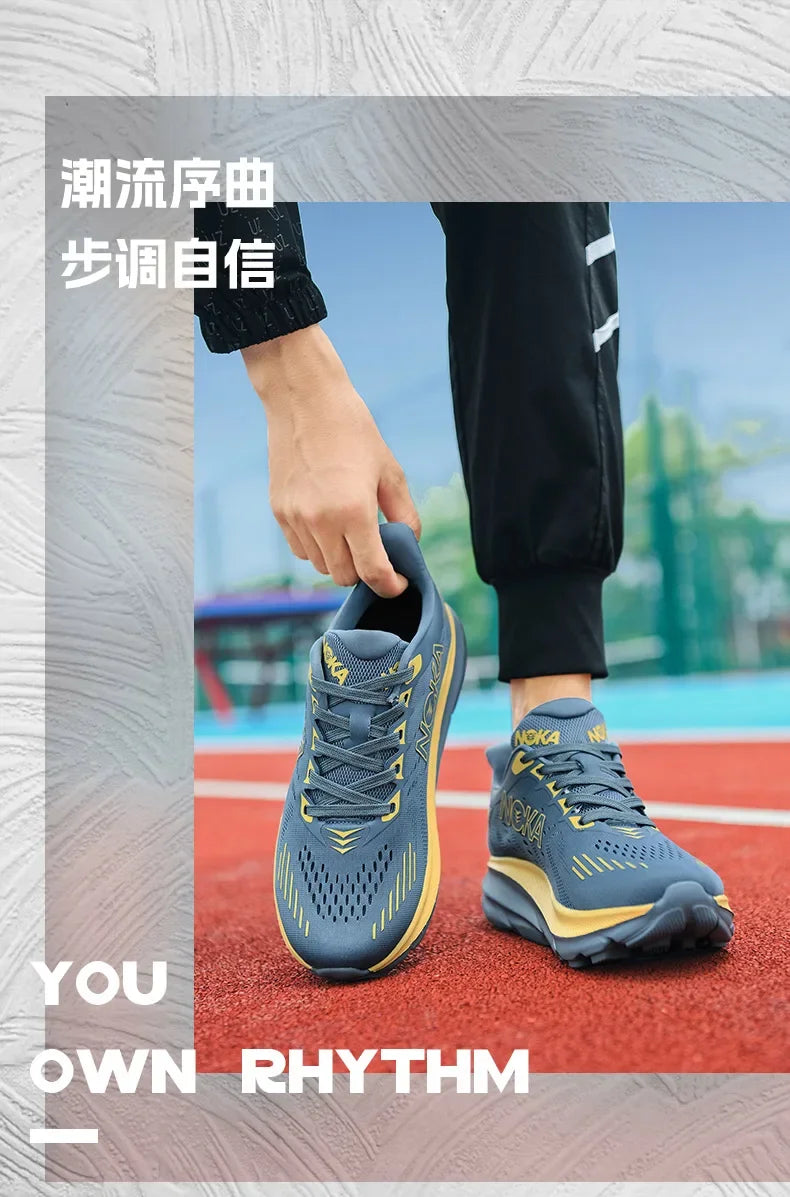 Men Sports Running Shoes Breathable Lightweight Men Comfortable Athletic Nonskid Sneakers