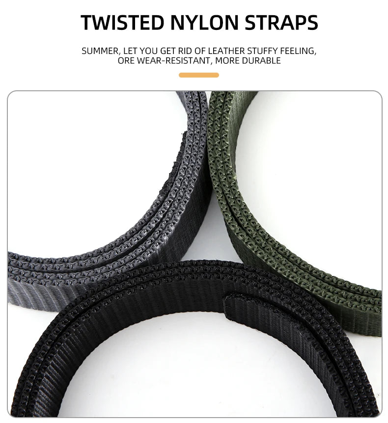 Plastics Tactical Belt Quick Release Outdoor Belt Soft Real Nylon Sports Accessories Men And Women Black Belt BAZAARHUBO