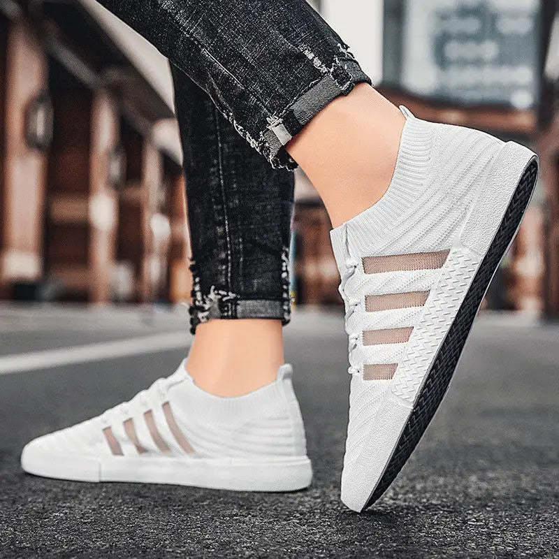 2022 New Super Light Mesh Men Running Sneakers Fashion Trend Lace-up Athletic Shoes Breathable Tenis Masculino Comfort Anti-skid
