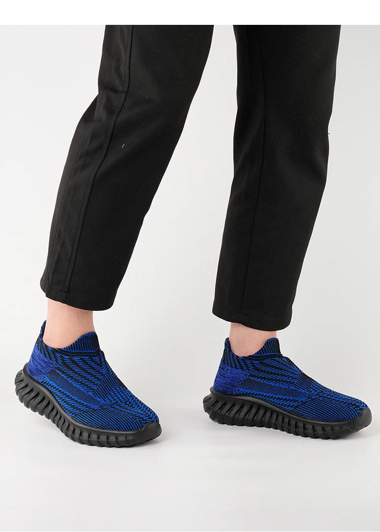 Men's Women Running Shoes Comfortable Slip on Sneakers Man Socks Shoes Lightweight Knit Breathable Casual Outdoors Sneakers