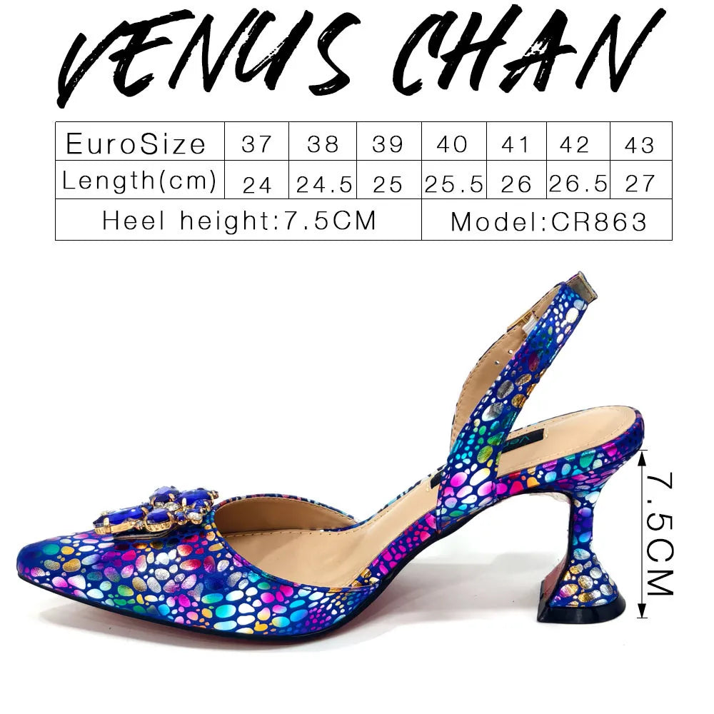 Italian Design African Ladies Party Shoes and Bag Nigerian Fashion Lace Mini Bags and High Heel Pointed Shoes