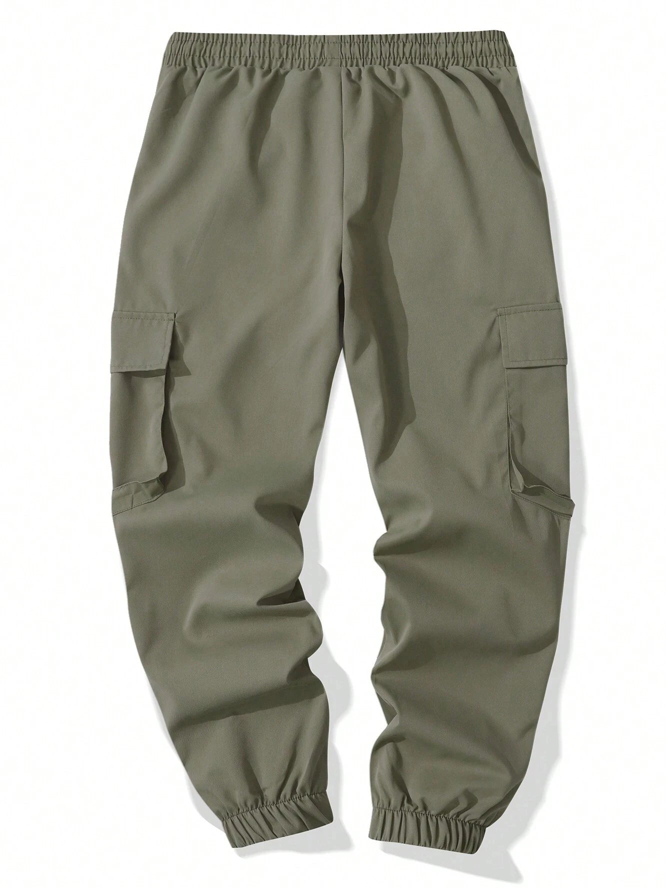 Men's Casual Cargo Pants Sweatpants Outdoor Bunched Long Trousers Autumn Multi-Pocket Durable Workwear Joggers Streetwear