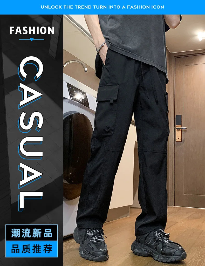 American Fashion Brand Workwear Casual Pants for Men's Spring and Autumn 2025 New Loose Sports Straight Outdoor Charge Trousers