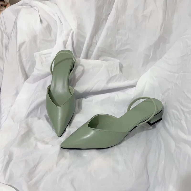 Women's Sandals 2024 Summer Pointed High Heels Women's Fashion Banquet Party High Heels Elegant Women's Shoes with Root