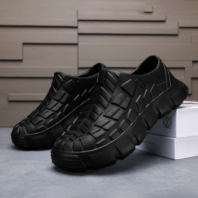 New Coming Men Chef Shoes Anti Slip Work Shoes Lazy Slippers Casual Trendy Slipper One Step Fashion Garden Shoes For Beach