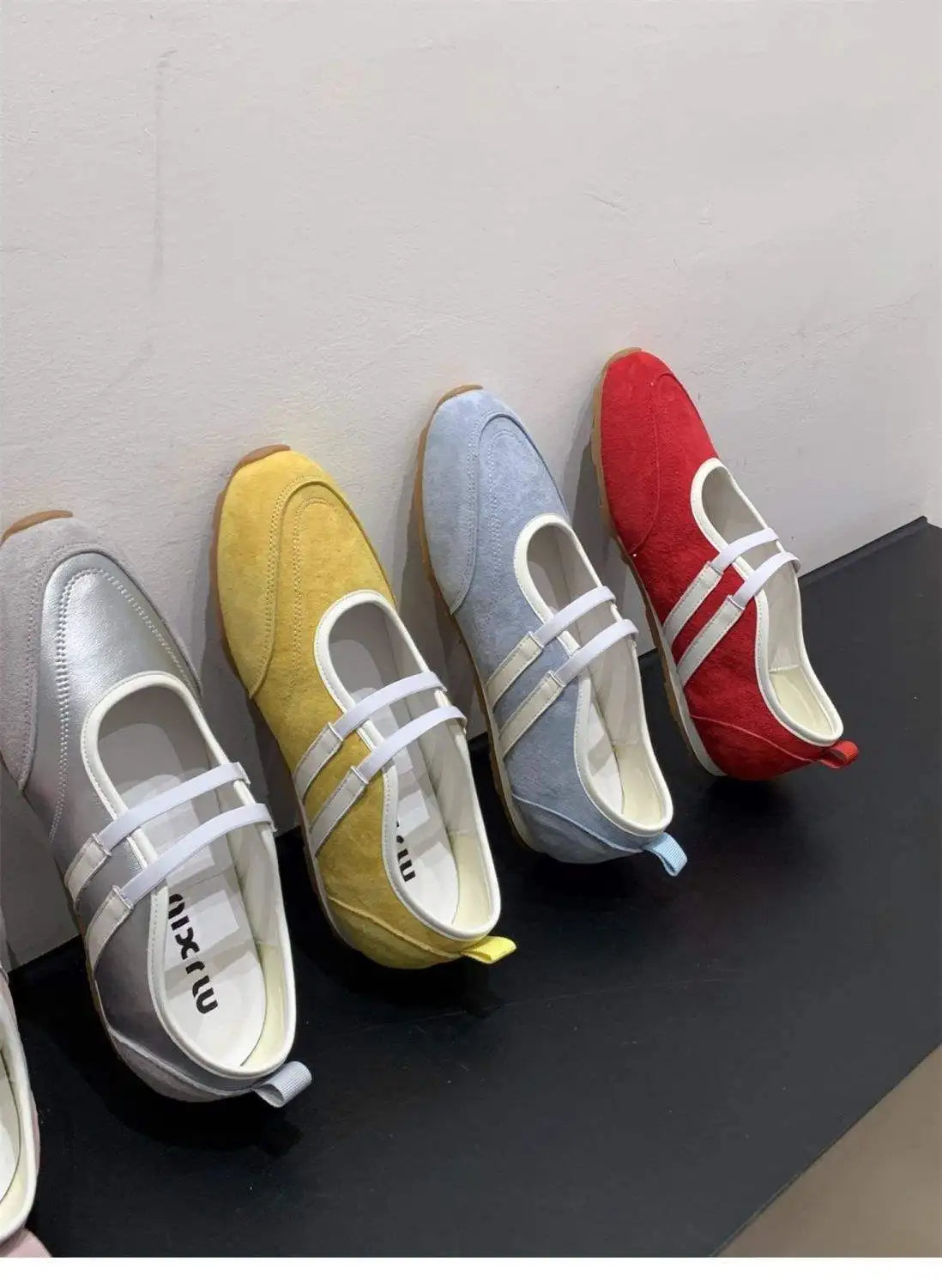 Flat Bottomed Retro Ballet Shoes for Women 2026 New Sports and Casual Shallow Mouth Vulcanized Shoes