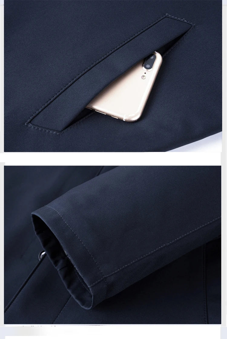 Luxury Thicken Padded Blazers for Men Social Jackets Men's Winter Jacket Windbreak Fleece Lining Business Office Dress Coat XXXL