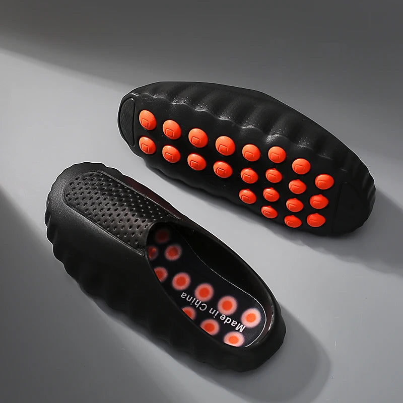 New Men Summer Sandals  Baotou for Men and Women Anti Slip Beach Shoes Outdoor Water Wading Shoes Slippers Men