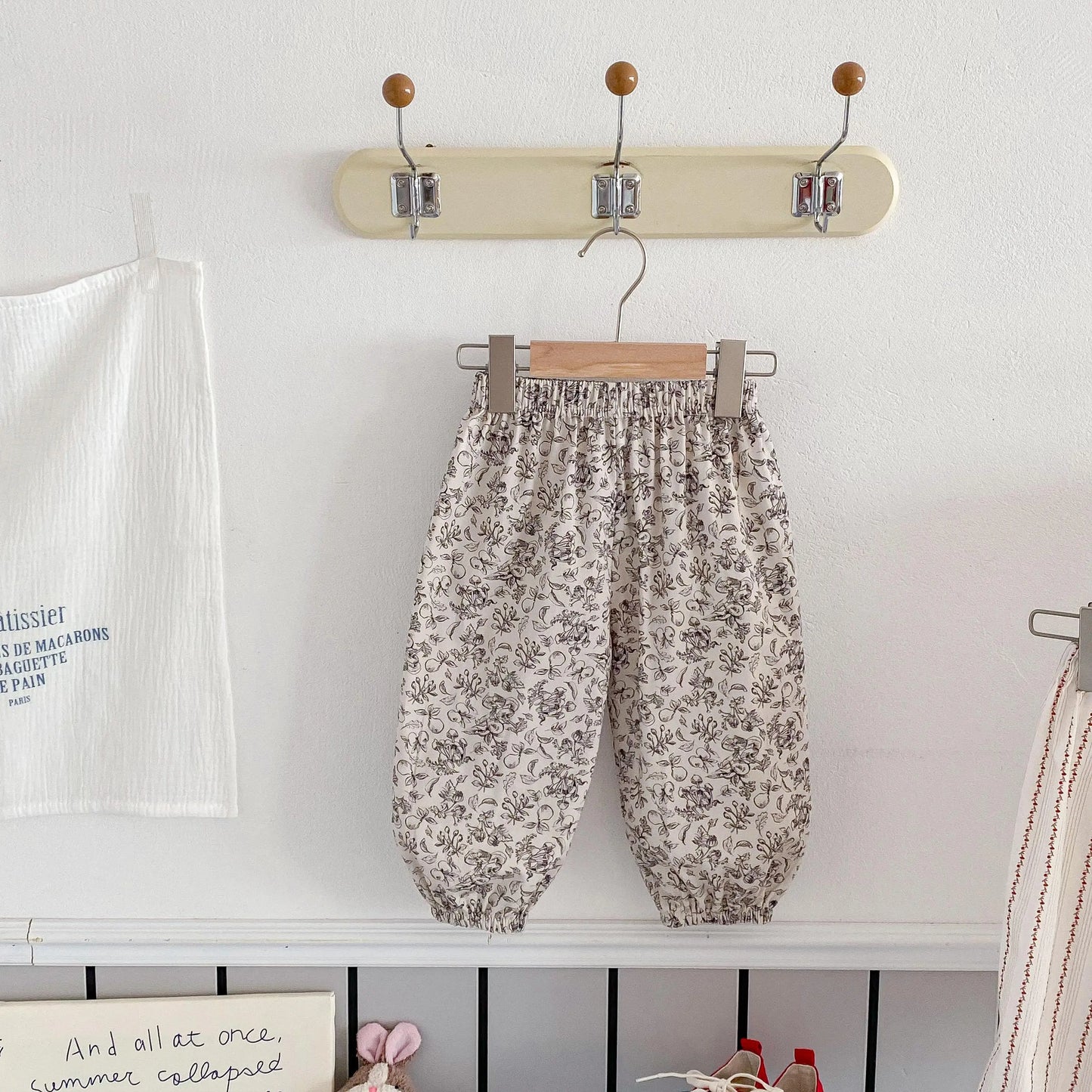 Children's Casual Trousers Boutique Fashion Girls Boys Print Bloomers Summer Clothing Thin Loose Kids Anti-mosquito Pants 1-6y