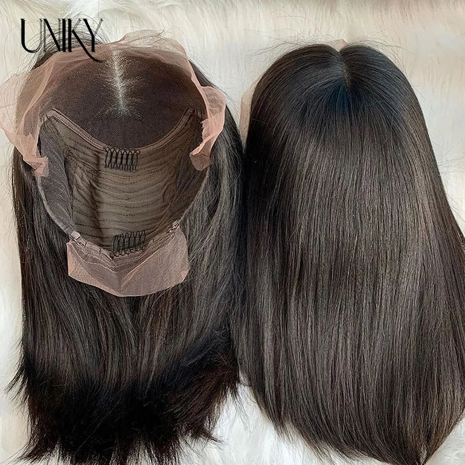Burgundy HD Transparent Lace Front Human Hair Wigs 99J Red Straight 13x4 Lace Front Wig For Women  4x4 Lace Closure Straight wig