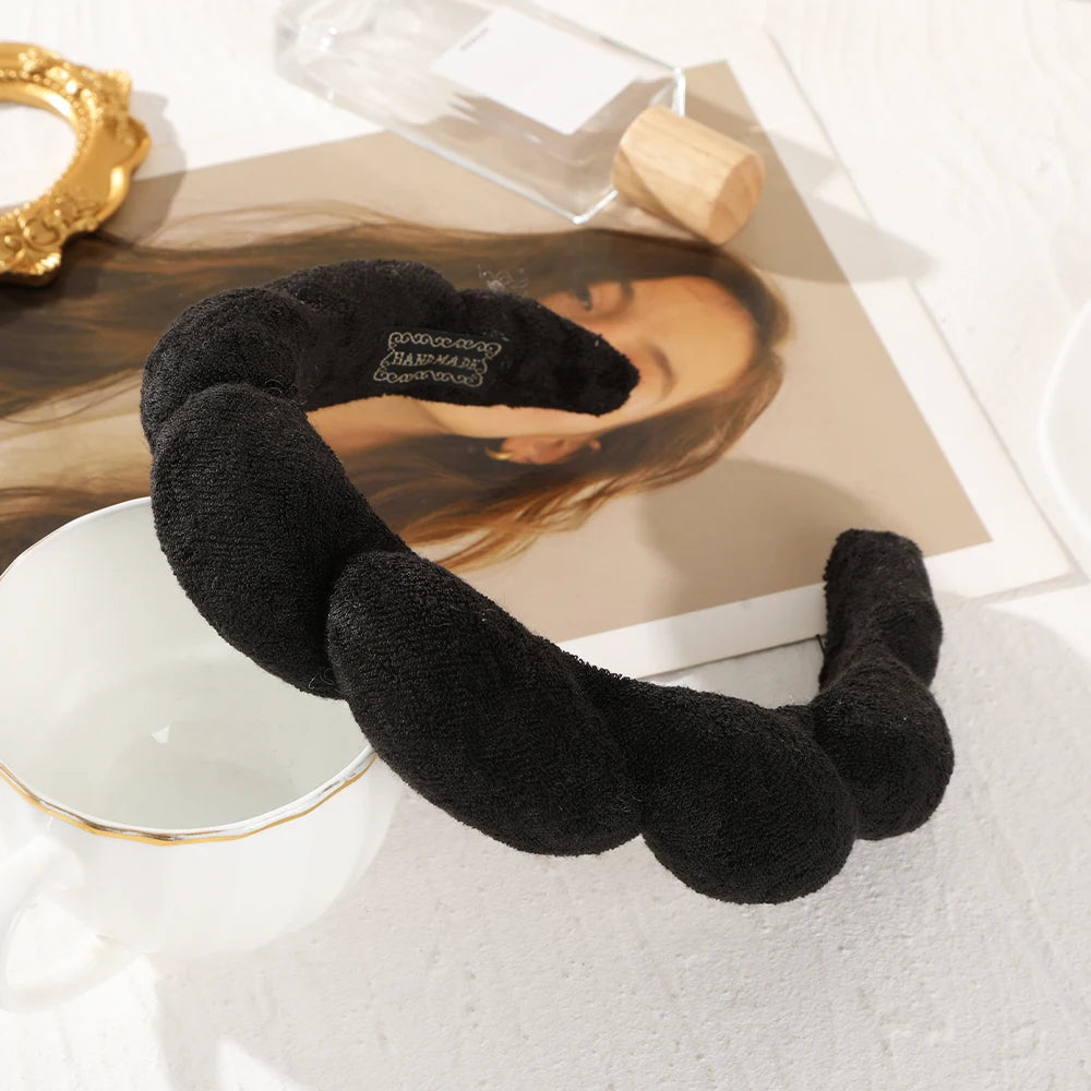 Fashion Padded Headbands for Women Wide Bezel Hairbands Thick Velvet Hair Hoop Girls Sponge Non-slip Hairband Hair Accessories BAZAARHUBO