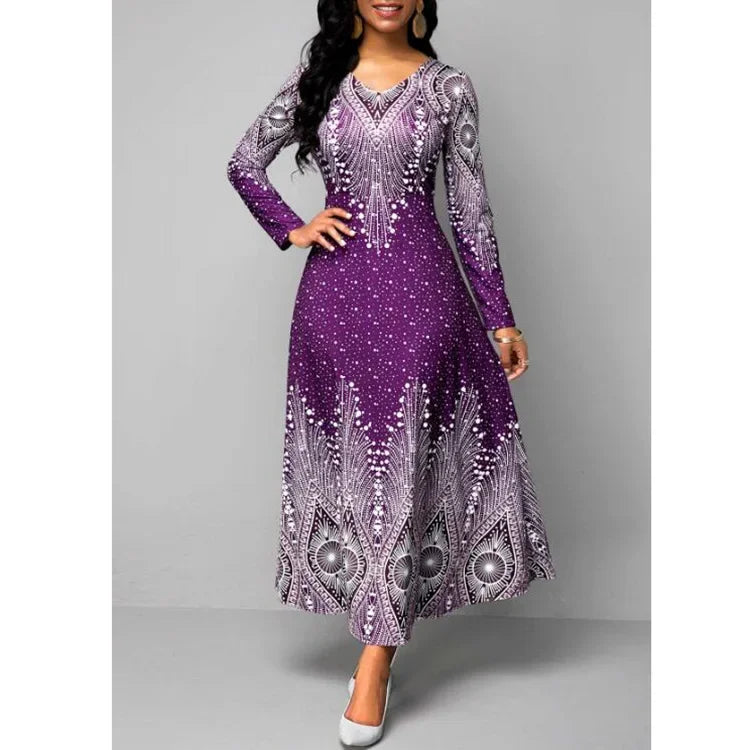 New 2026 Women's South African Long Dress For Women Dashiki Fashion Summer Print Dress Ankara Party Dress Festa African Clothing