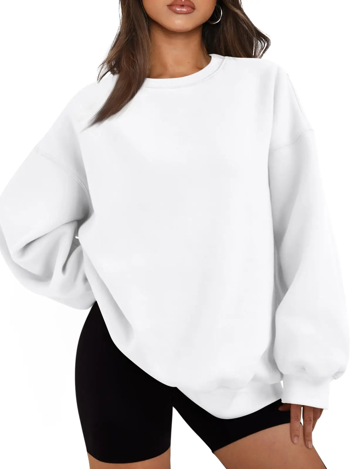 Oversized Cotton Hoodie Women Fleece Sweatshirt Casual Autumn Winter Pullover