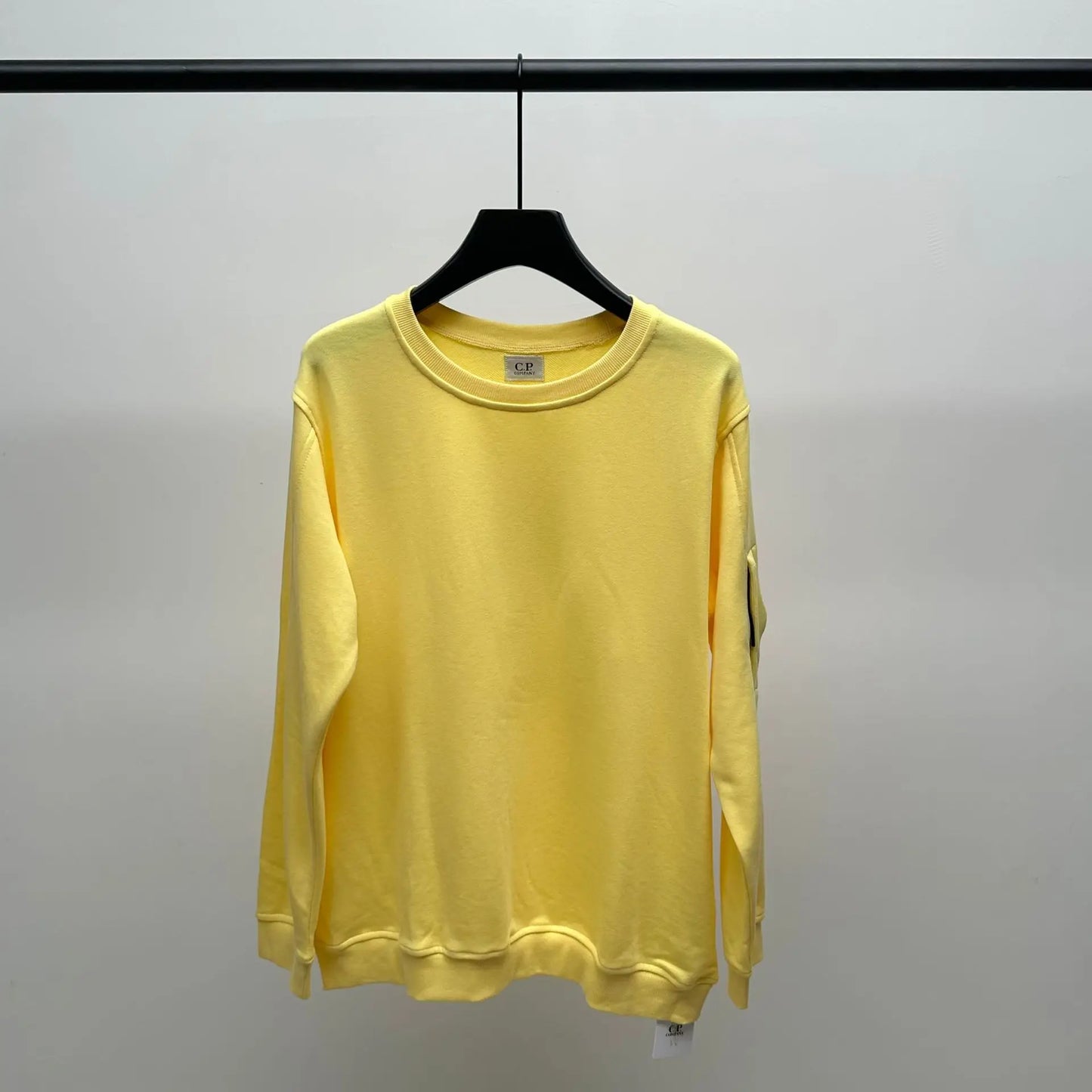 Prowow Men Solid Round Neck Sweatshirts Hip-hop Loose Sports Pullover Top Male Zipper Pocket Decoration Sports Shirt
