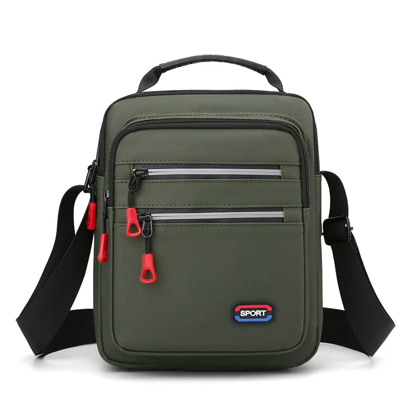 Stylish Minimalist Men's Shoulder Bag Large Capacity Multi-Compartment Men's Crossbody Bag Durable Men's Commuter Shoulder Bag