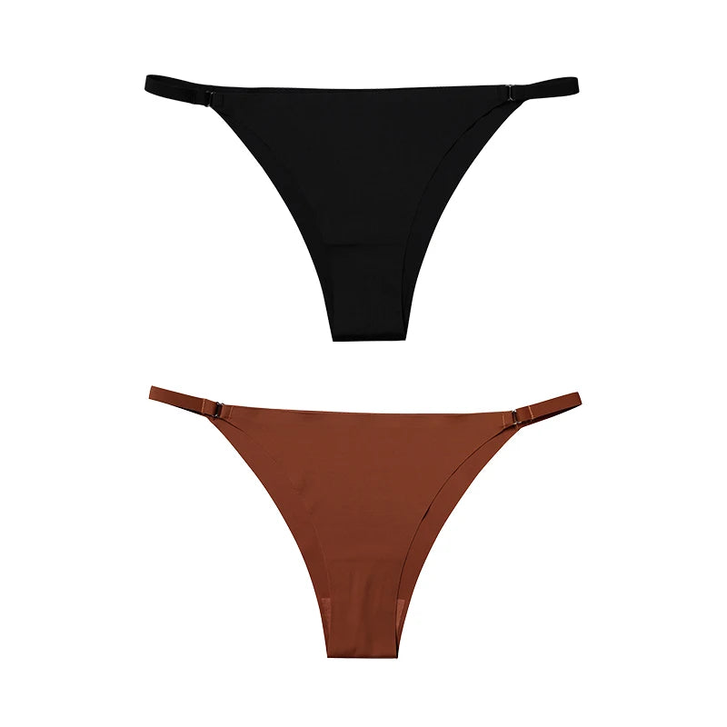 1Pc/2Pcs/4Pcs/7Pcs/Set Hot Sale Women's Panty Thin Belt Sexy Cotton Crotch Briefs Comfortable Breathable Seamless Panties