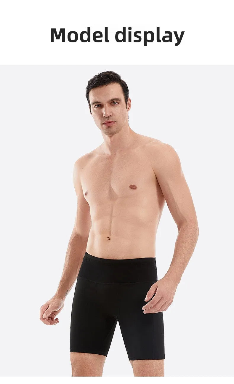 Compression Running Shorts Quarter Length Quick Dry Tight Fit with 6 Pockets for Marathon Training Trail Men Women Multi-Pocket