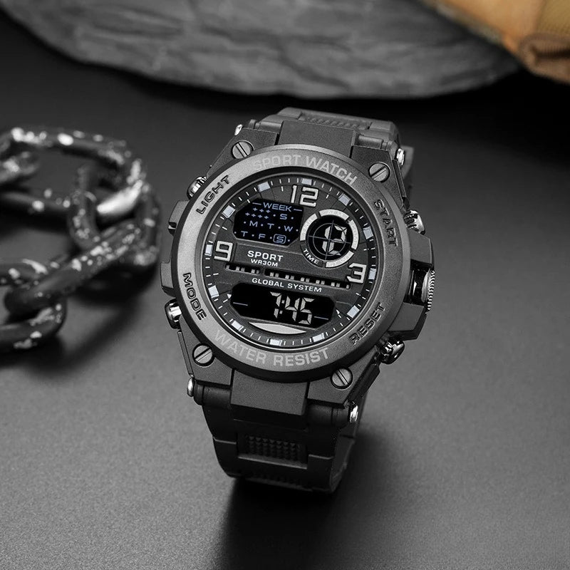 Multifunctional Sports Watch - Luminous Outdoor Electronic Watch with Alarm & Timer
