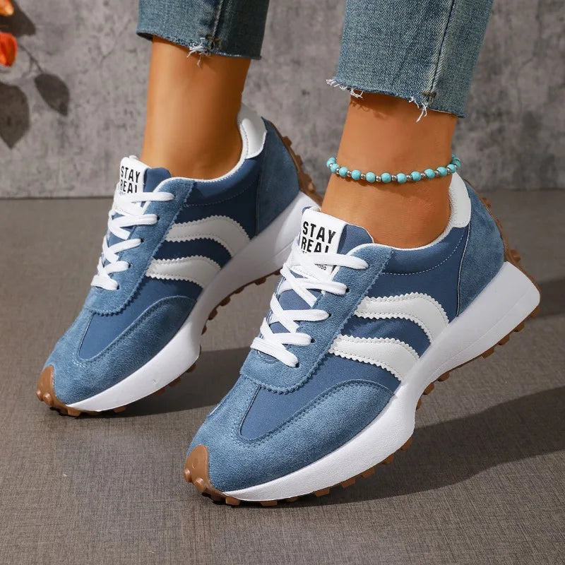 Brand Designer Women's Shoes Autumn New Style Cross-strap Platform Vulcanized Shoes 2026 Outdoor Running Sports Shoes Selling
