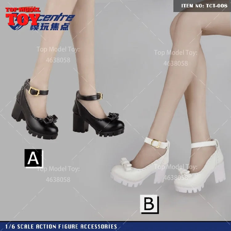 Toyscentre TCT-029 TCT-020 1/6 Female High Heels Boots Hollow Shoes Model TCT-003 4 5 6 7 8 9Fit 12'' Soldier Action Figure Body