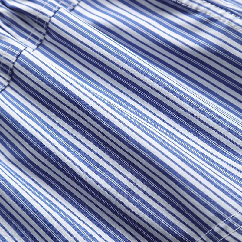 Mens Cotton Boxers Funny Woven Pattern Plaid Boxer Shorts Inseam Pajamas