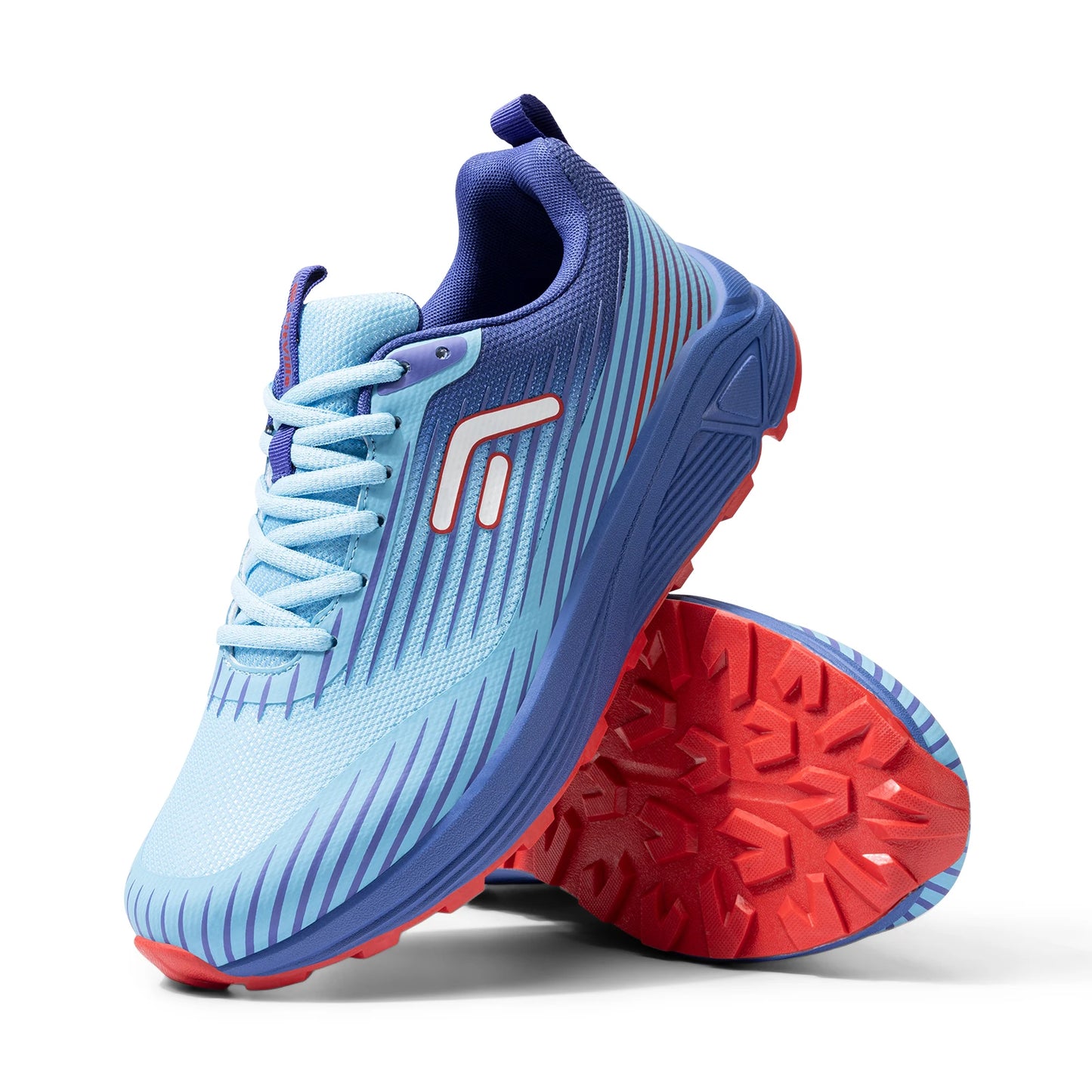 FitVille Men's Trail Running Shoes Outdoor Sneakers Wide Anti-slip Cushioning Lightweight for Swollen Feet with Arch Support