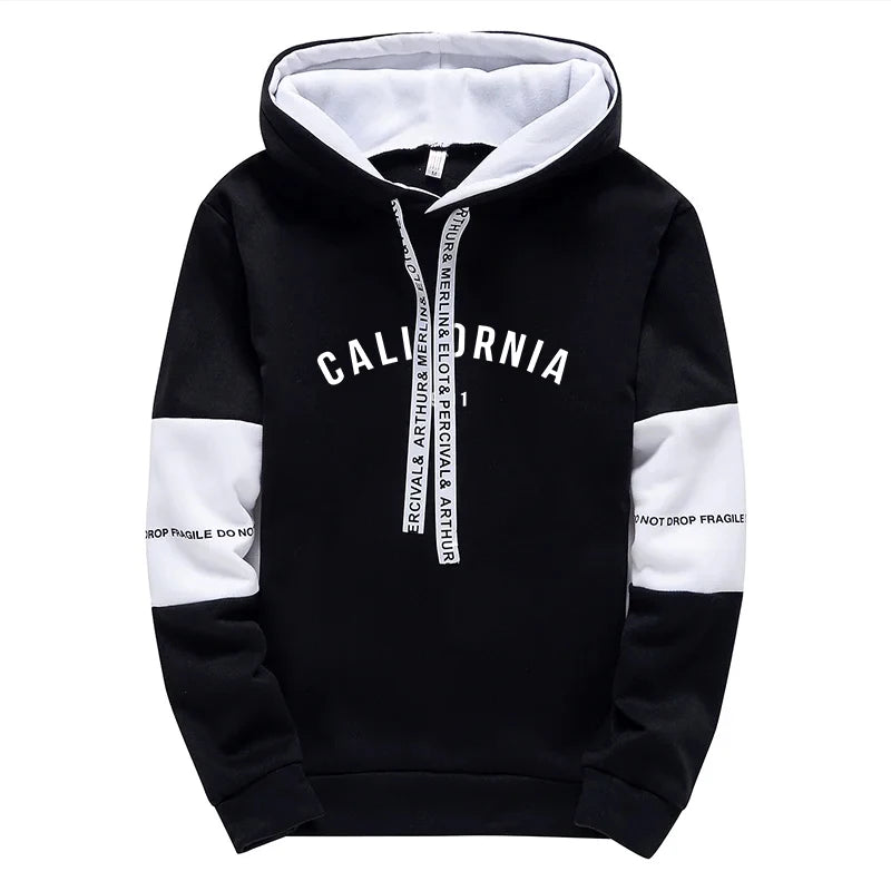 Mens Tracksuit Fashion Casual Hooded Sweatshirts Outdoors Sports Jogging Man Clothing Daily Versatile Single Piece Hoodie Pants