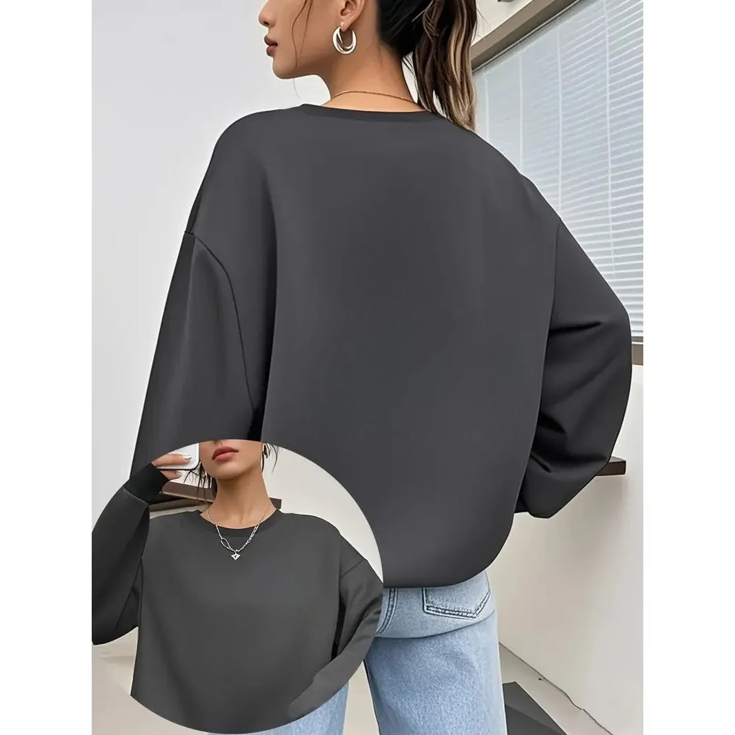 Oversized Cotton Hoodie Women Fleece Sweatshirt Casual Autumn Winter Pullover