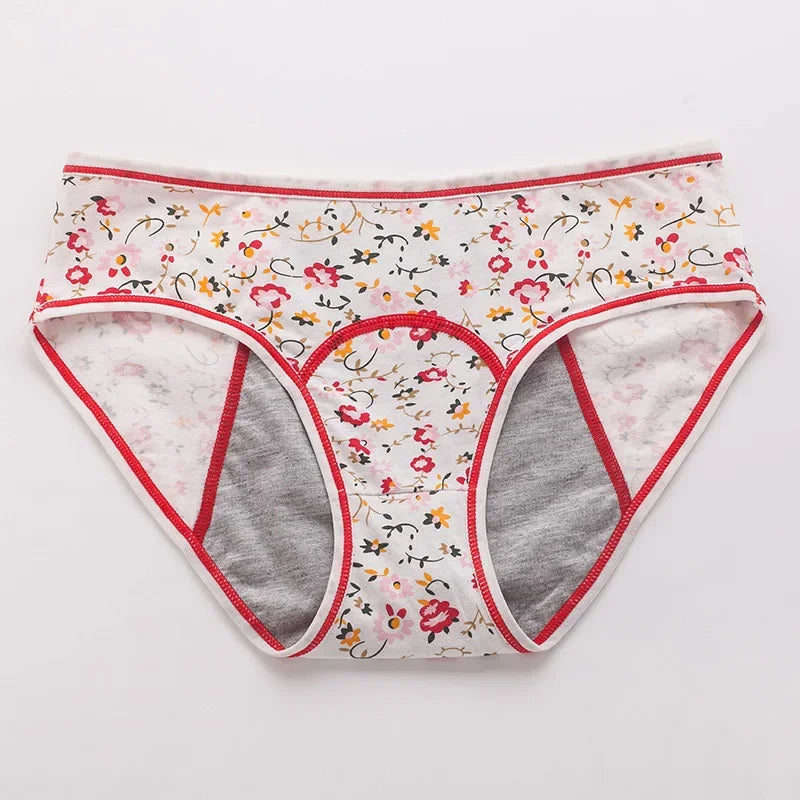 Cotton Comfortable Menstrual Panties Women Briefs Leak Proof Girls Physiological Pants Panty Student Mid Waist Panties Calcinhas