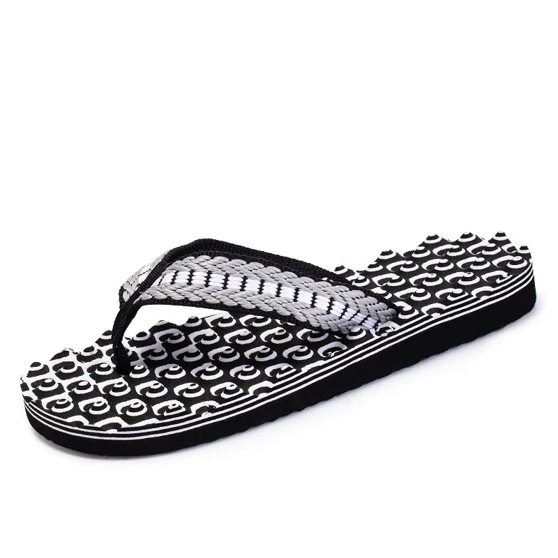 Casual Slippers For Men Flip Flops Beach Sandals Summer Non-Slip Flat Slides Men Slippers Indoor House Shoes Male Slipper Man