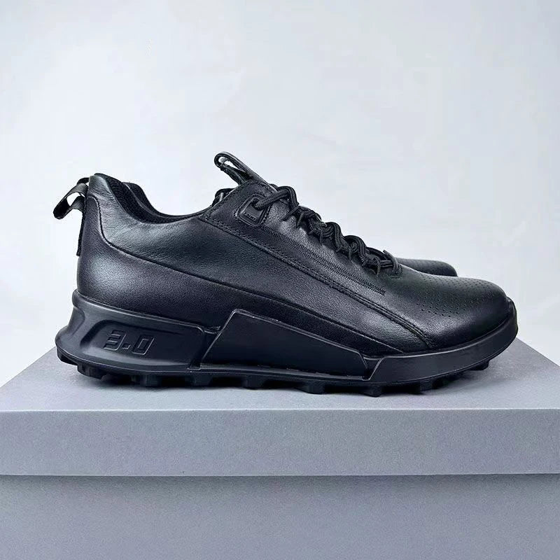 Leather Shoes Men Luxury Brands Designer Trekking Casual Sneaker Stylish Outdoor Athletic Walking Sports Business Young Menswear