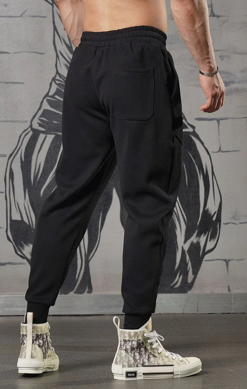 Plain Cropped Trousers Sweatpants for Men Autumn and Winter Cotton Loose Slacks Xxl New Items in Korean Y2k Gym Man Sports Pants