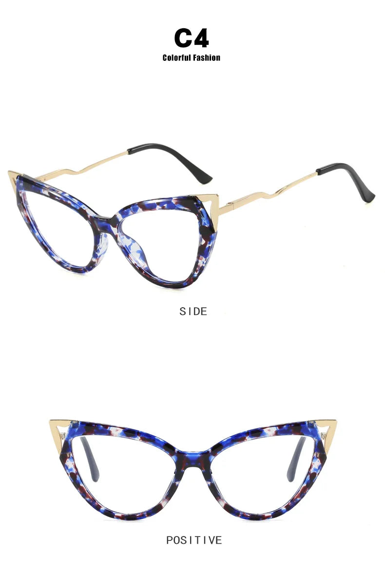 Plain Glasses Anti-Blue Light No Makeup Glasses Frame Fashionable Stylish Glasses Frame
