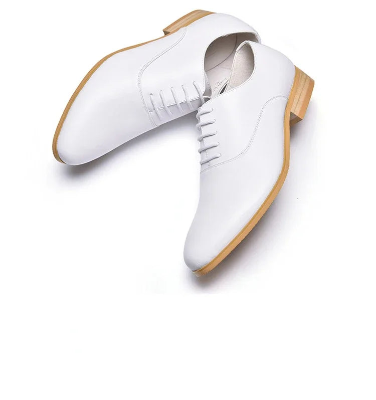 Luxury White Wedding Shoes for Men Genuine Leather 2026 Handmade Designer Brand Fashion Autumn Quality Formal Social Shoes Man
