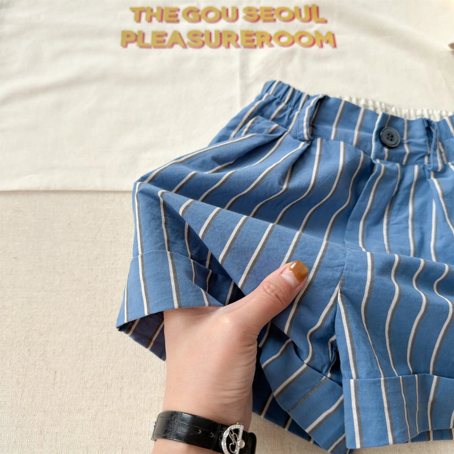 2026 Summer New Children Casual Striped Shorts Boys Girls Loose Shorts Thin Cotton Toddler Pants Fashion Kids Clothes
