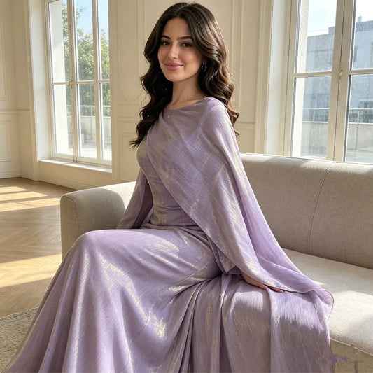 Ramadan Muslim Women Maxi Dress Cloak Abaya Dubai Kaftan Eid Djellaba Kebaya Islam Clothing Cape Party Gown Caftan Marocain Robe