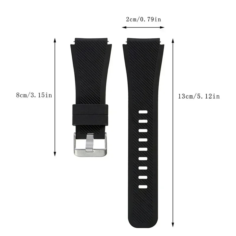 22mm Silicone Strap For New C20 Pro Smart Watch Wristband Bracelet Band For Zeblaze Btalk 3 Plus/Ares 3 Pro/Vibe 7 7 Pro 7 Lite