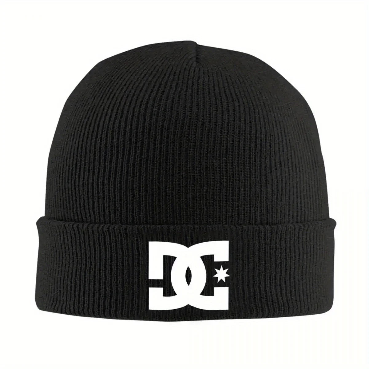 DC Shoe Co Warm Knitted Cap Fashion Bonnet Hat Autumn Winter Outdoor Beanies Hats for Unisex Adult BAZAARHUBO