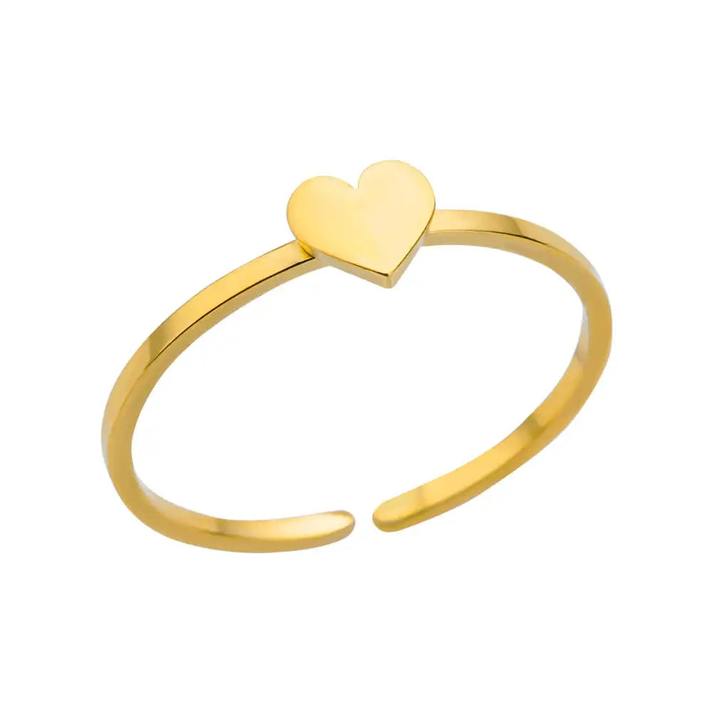 Zircon Moon Star Rings For Women Stainless Steel Glowing Moon Star Adjustable Finger Ring Aesthetic Wedding Jewelery Gift Femme