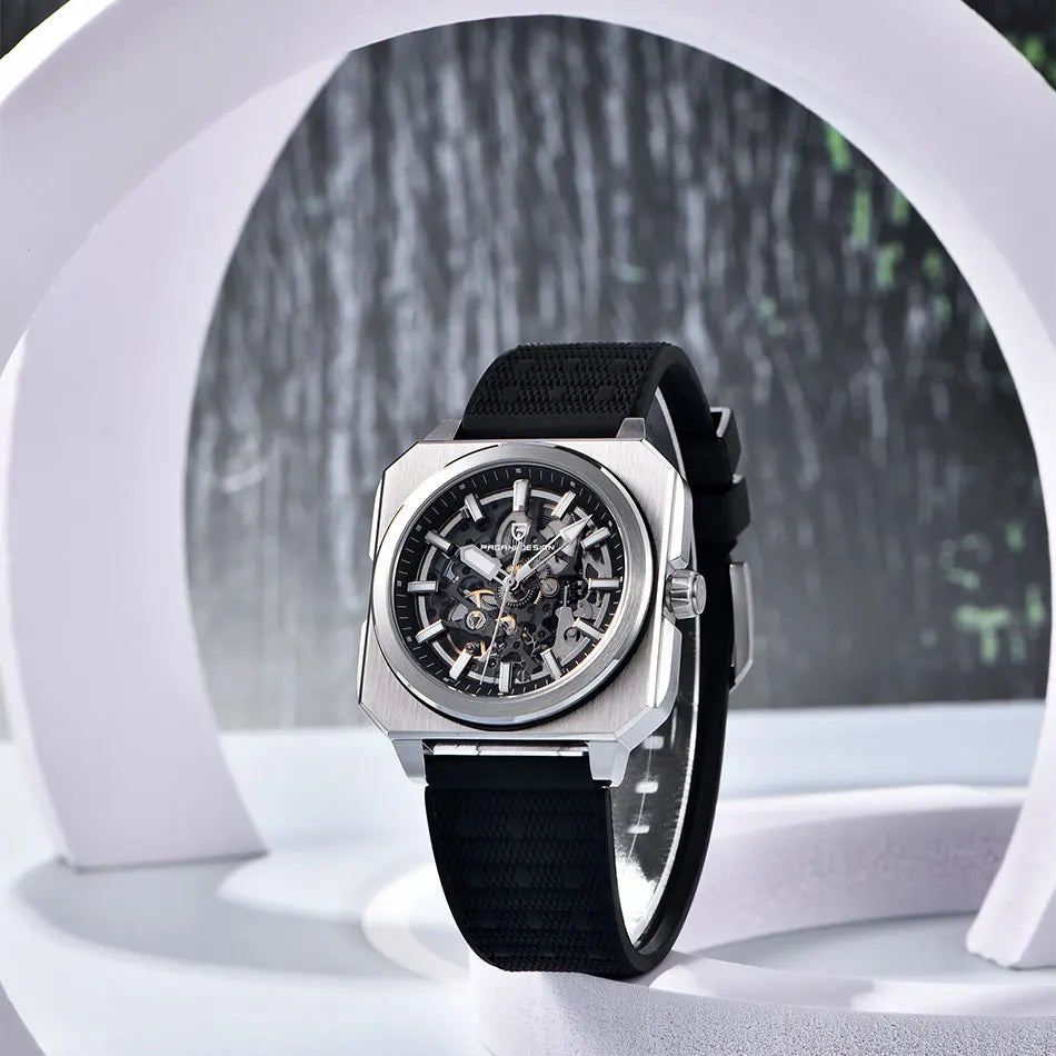 PAGANI DESIGN New Hollowed Men Mechanical Watch Top Brand Sapphire Glass Clock Classic Luxury Waterproof Automatic Men's Watches