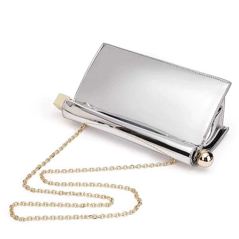 A New Luxury, Fashionable and Niche Rolled-up Clutch Bag for Women, A Versatile Folding Chain Single-shoulder Crossbody Bag