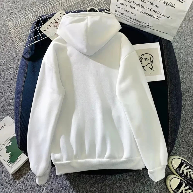 Casual Street Sweatshirt, Women's Solid Color Pullover Hoodie, Sport Style, Adjustable Drawstring Hood and Kangaroo Pocket