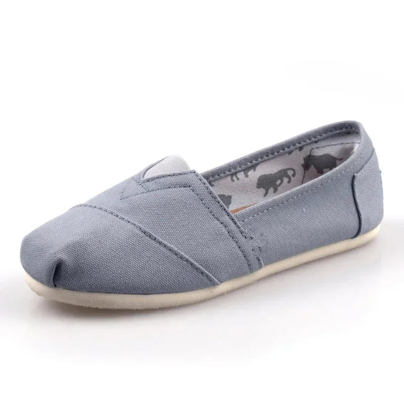 2025 Summer Blue Loafers Men Classic Canvas Flats Shoes Women Comfortable Breathable Men Casual Shoes Slip-on Espadrilles