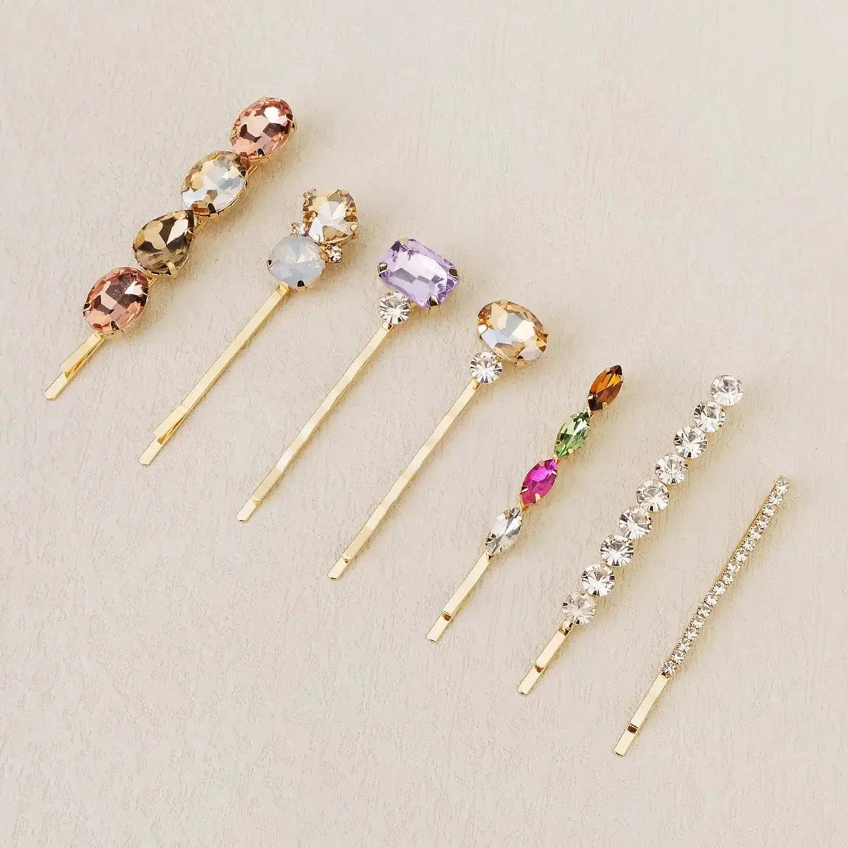 Upscale Luxurious Crystal Zircon Hair Clip Temperament Elegant Wild Hair Pins Leisure Prom Street Beat Personality Retro Hair BAZAARHUBO