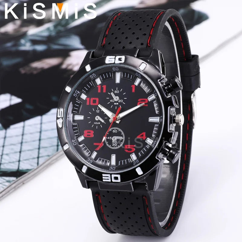 Fashion Men Quartz Watch Business Style Leather Strap Wristwatch 4 Colors Available Stylish Timepiece