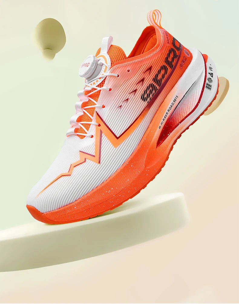 Fluorescence Running Shoes Carbon Board Marathon Men Sports Breathable Lightweight Women's Comfortable Athletic Sneakers Casual