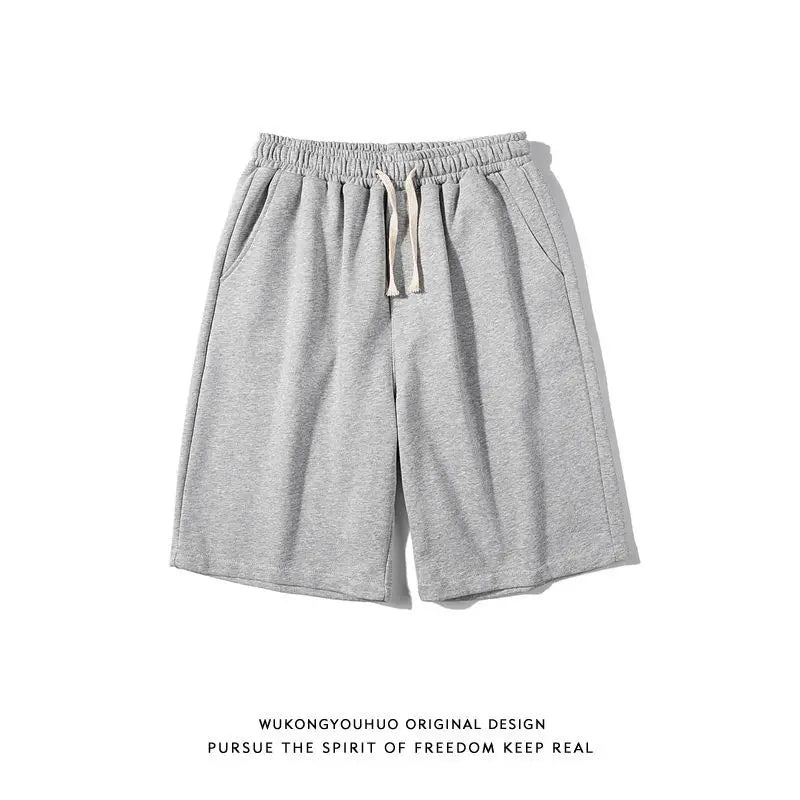 Men's Minimalist Five Quarter Pants, Summer Casual American Loose Shorts, Fashionable and Versatile, Sports and Leisure Trend