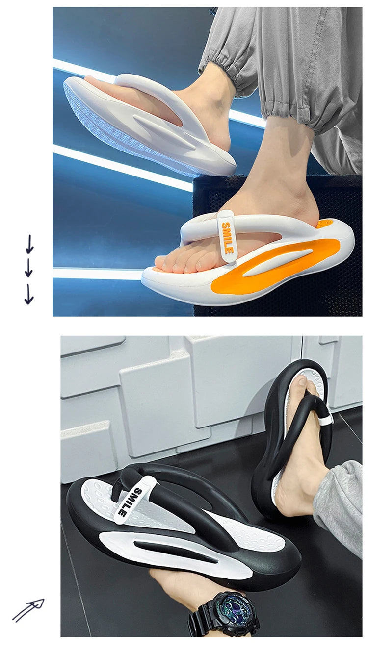 Fashion Men Slippers Bathroom Platform Sandals Women Flip Flops Indoor Non-slip EVA Slides Man Summer Slippers Men Beach Shoes