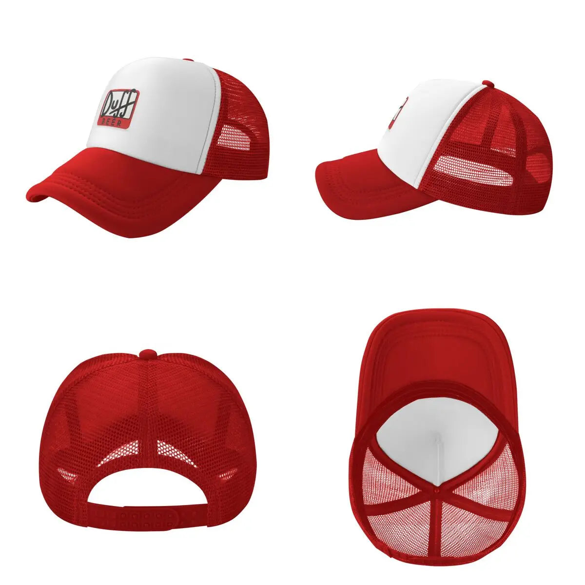 Duff Beer Cap Fashion Casual Mesh Baseball Caps Adjustable Hat Hip Hop Summer Unisex Baseball Hats Polychromatic BAZAARHUBO